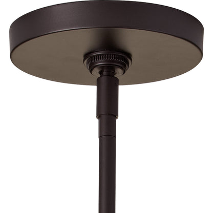 Urban Renewal Bell Pendant by Generation Lighting in oil rubbed bronze. Made from steel, glass in a traditional style.