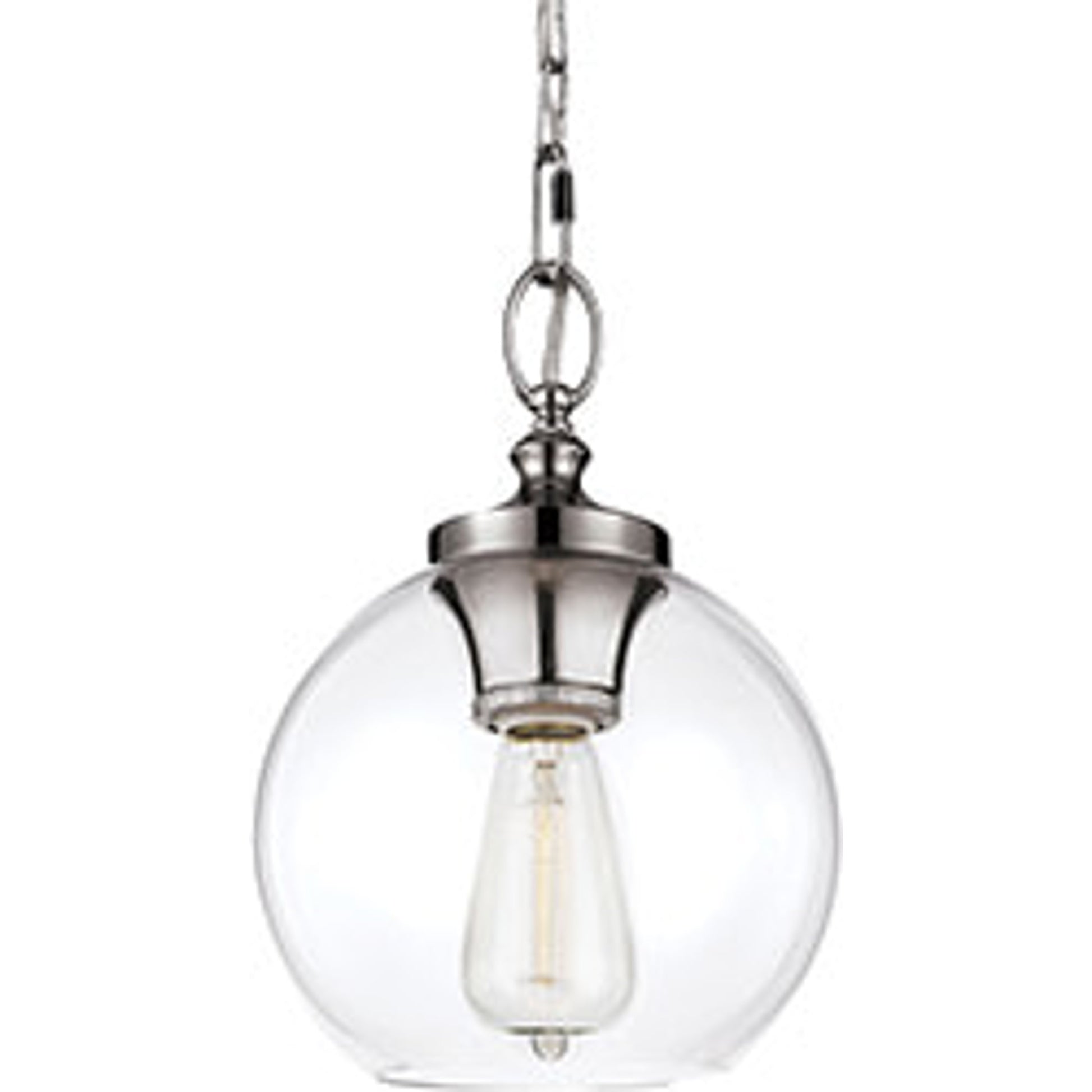Tabby Mini Pendant by Generation Lighting. Made from metal, glass in a transitional style.