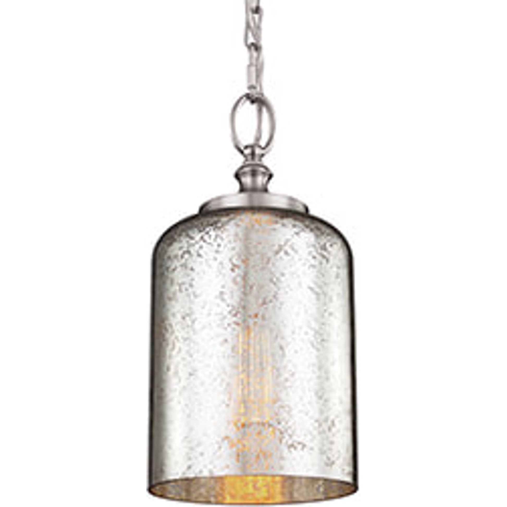 Hounslow Mini Pendant by Generation Lighting in brushed steel. Made from steel in a transitional style.