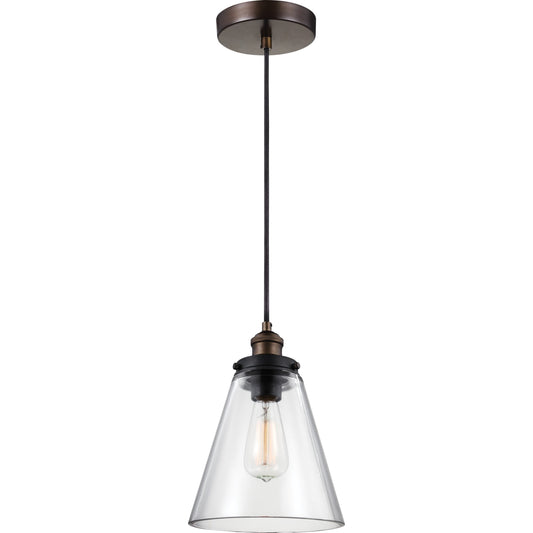 Baskin Pendant by Generation Lighting. Made from steel in a transitional style.