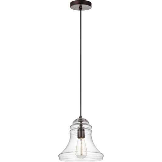 Doyle Mini-Pendant by Generation Lighting. Made from steel in a traditional style.