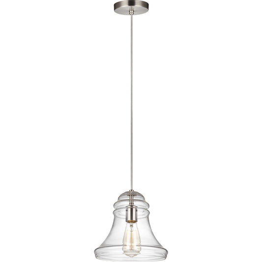 Doyle Mini-Pendant by Generation Lighting. Made from steel in a traditional style.