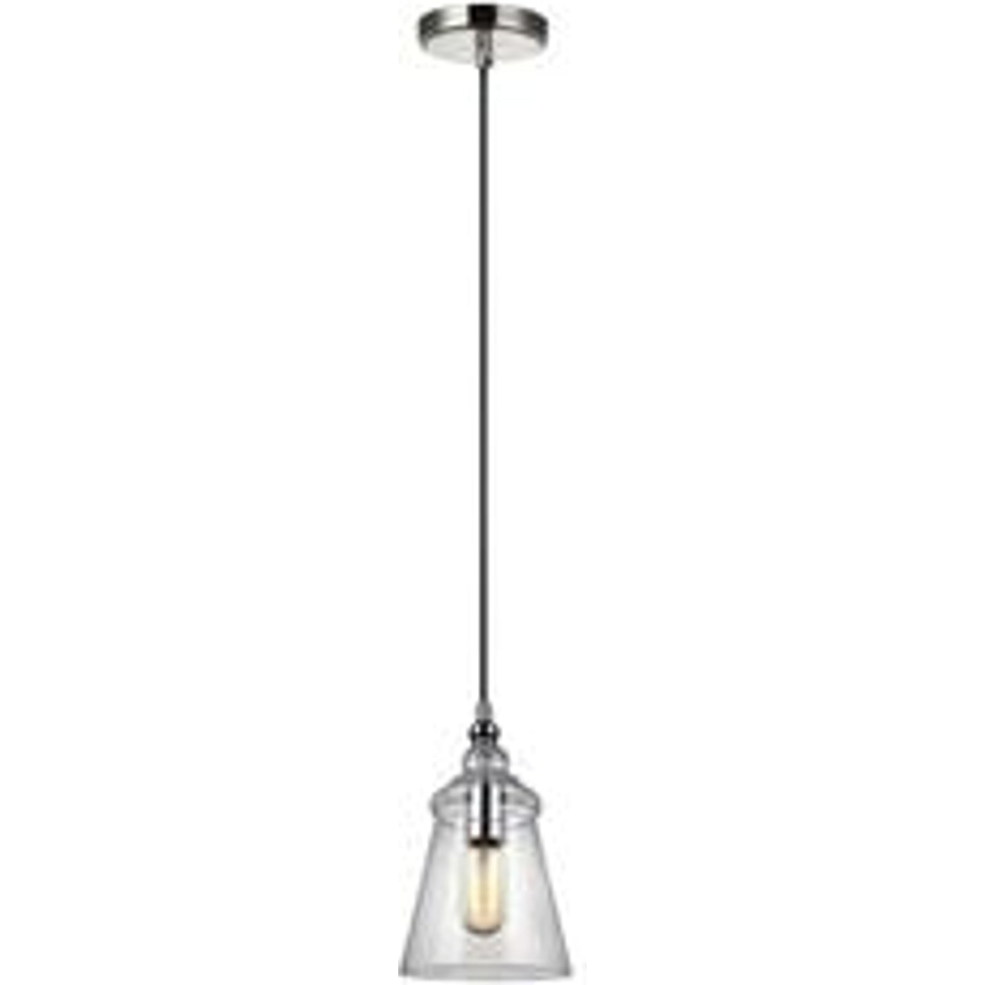 Loras Mini-Pendant by Generation Lighting. Made from steel in a modern style.