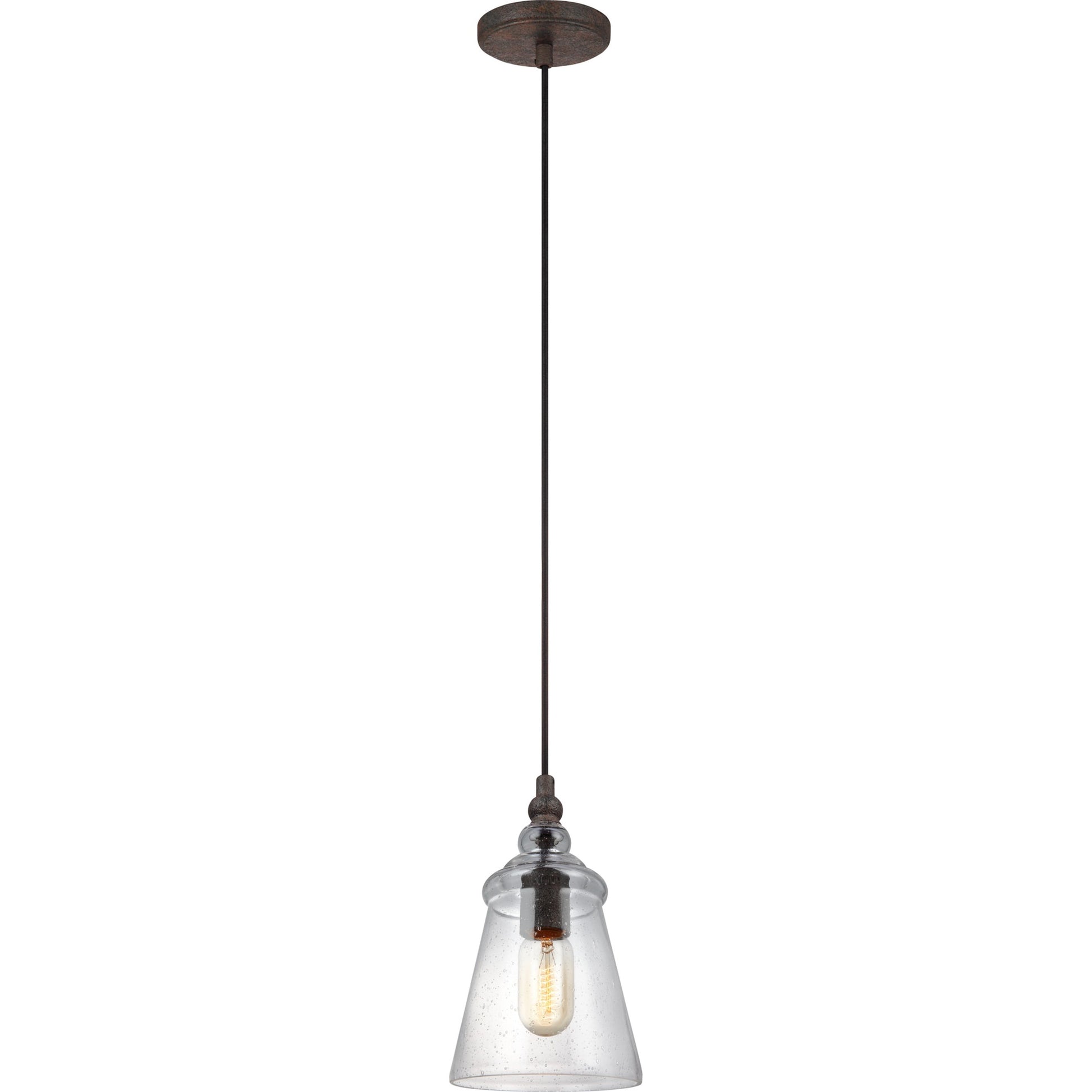 Loras Mini-Pendant by Generation Lighting. Made from steel in a modern style.