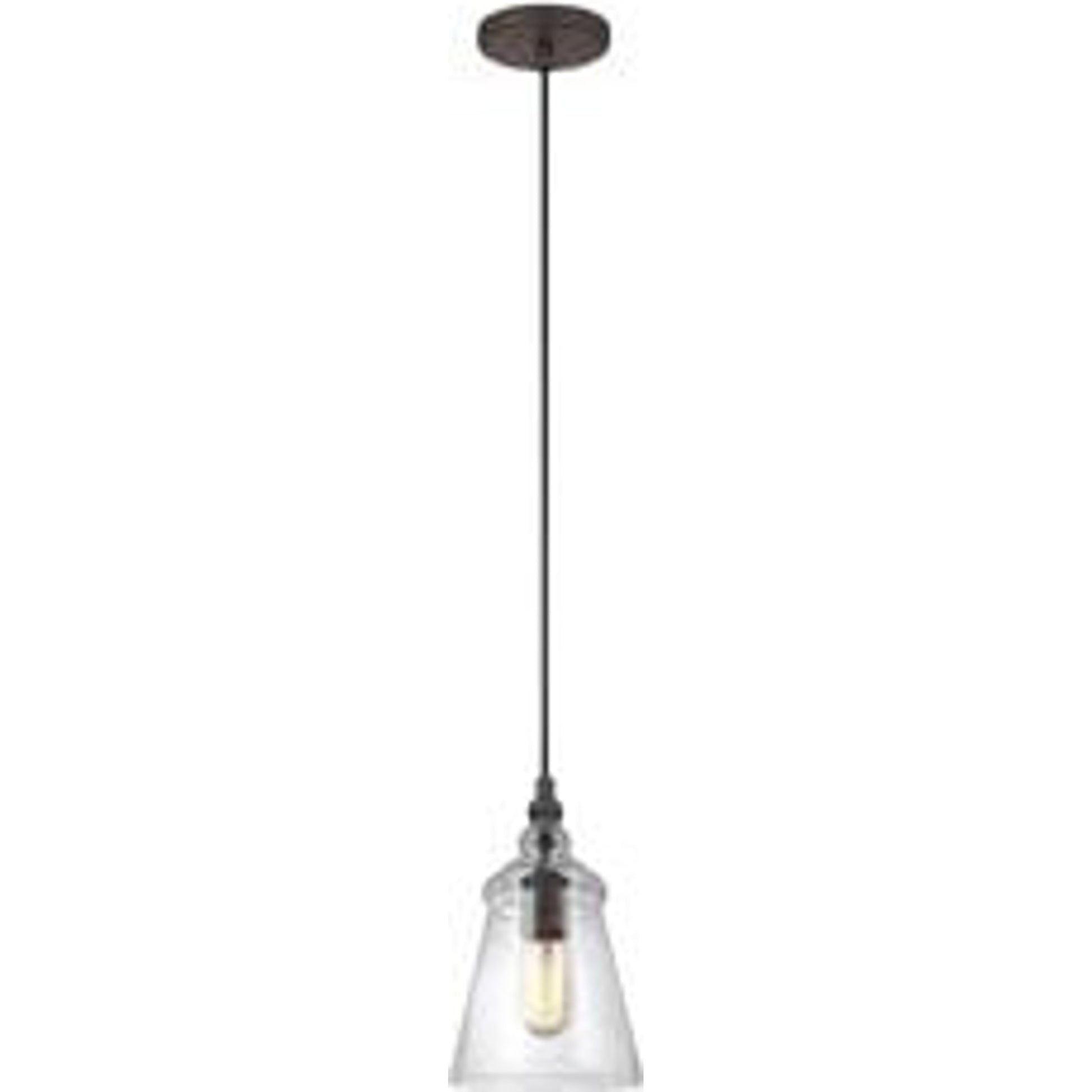 Loras Mini-Pendant by Generation Lighting. Made from steel in a modern style.