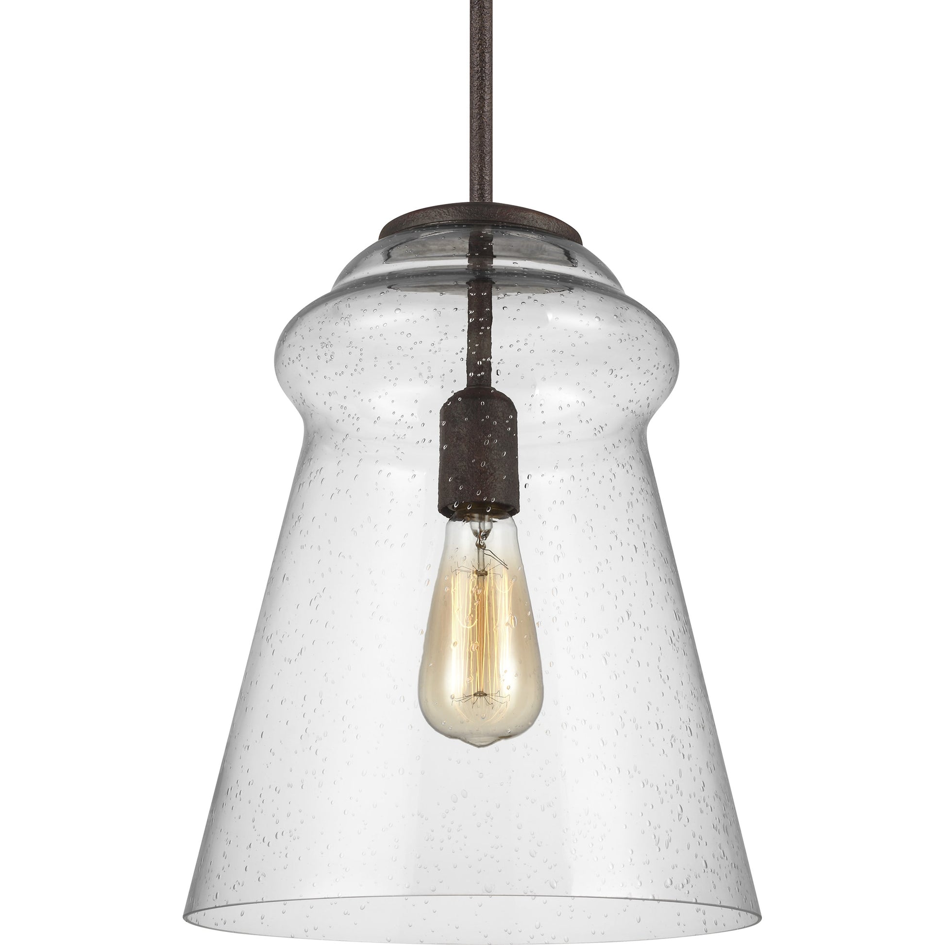 Loras Pendant by Generation Lighting. Made from steel in a modern style.
