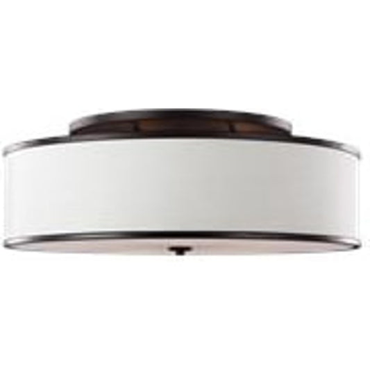 Lennon Semi-Flush Mount by Generation Lighting. Made from steel in a transitional style.