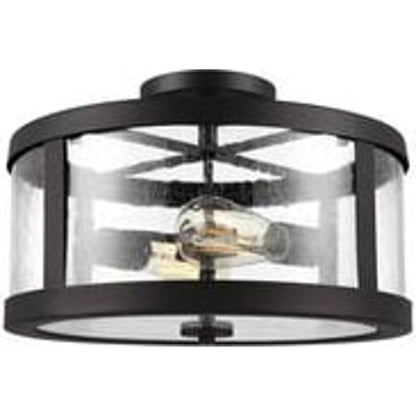 Harrow Semi Flush Mount by Generation Lighting. Made from steel in a transitional style.