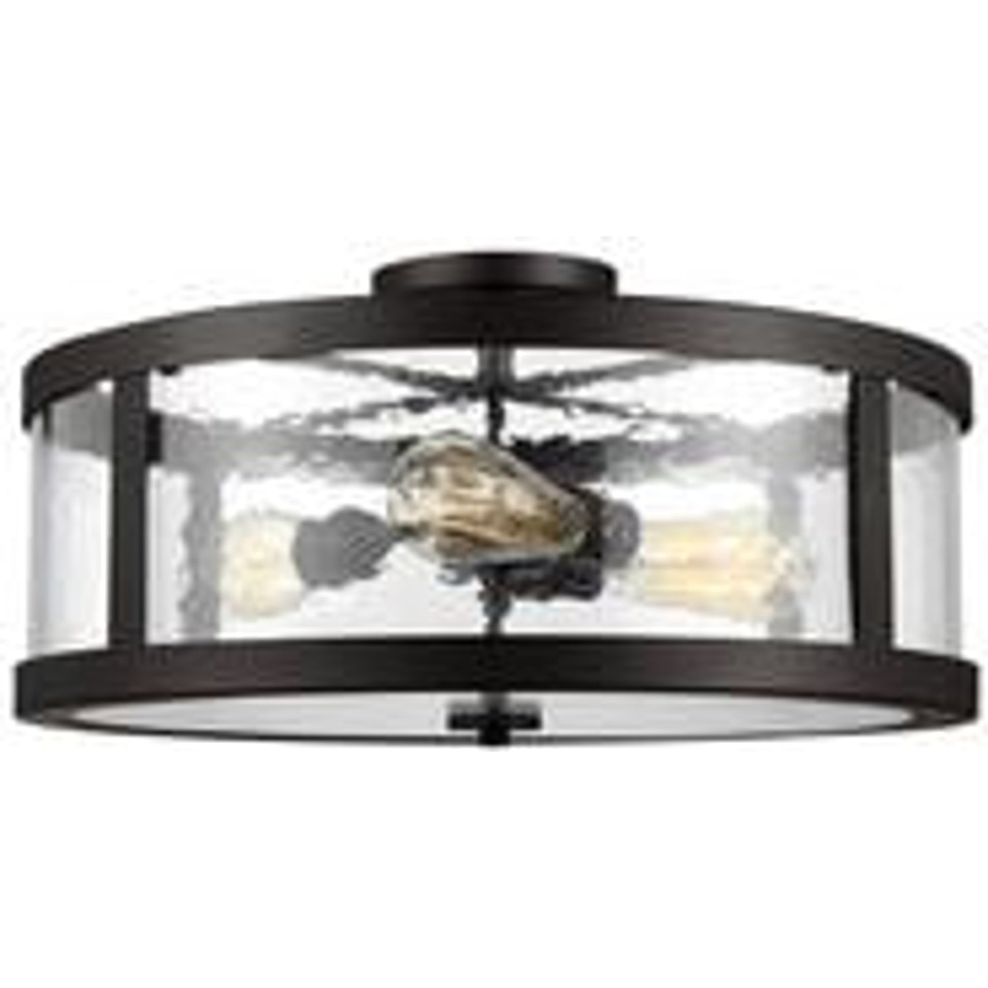 Harrow Semi Flush Mount by Generation Lighting. Made from steel in a transitional style.