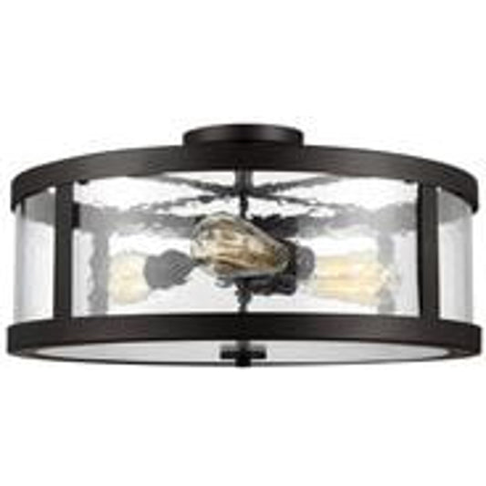 Harrow Semi Flush Mount by Generation Lighting. Made from steel in a transitional style.