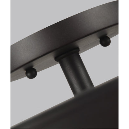 Harrow Semi Flush Mount by Generation Lighting. Made from steel in a transitional style.