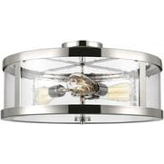 Harrow Semi Flush Mount by Generation Lighting. Made from steel in a transitional style.