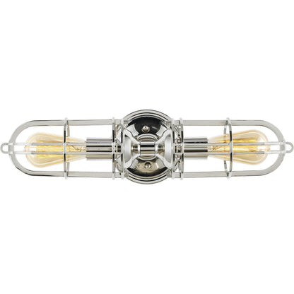 Urban Renewal 2-Light Sconce by Generation Lighting. Made from steel in a modern style.