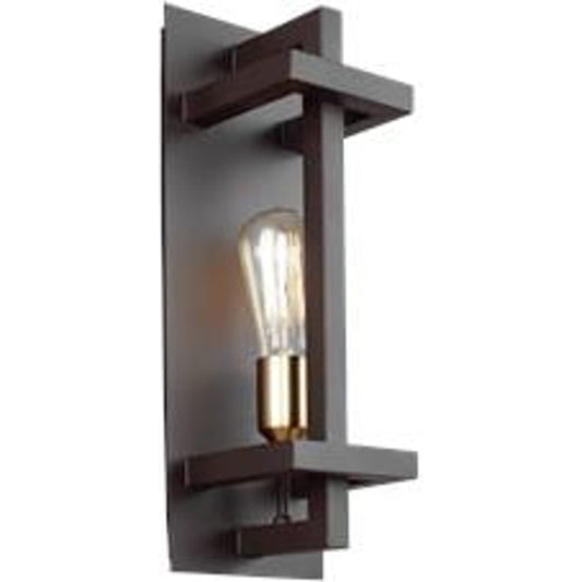 Finnegan Wall Sconce by Generation Lighting in new world bronze. Made from steel in a transitional style.