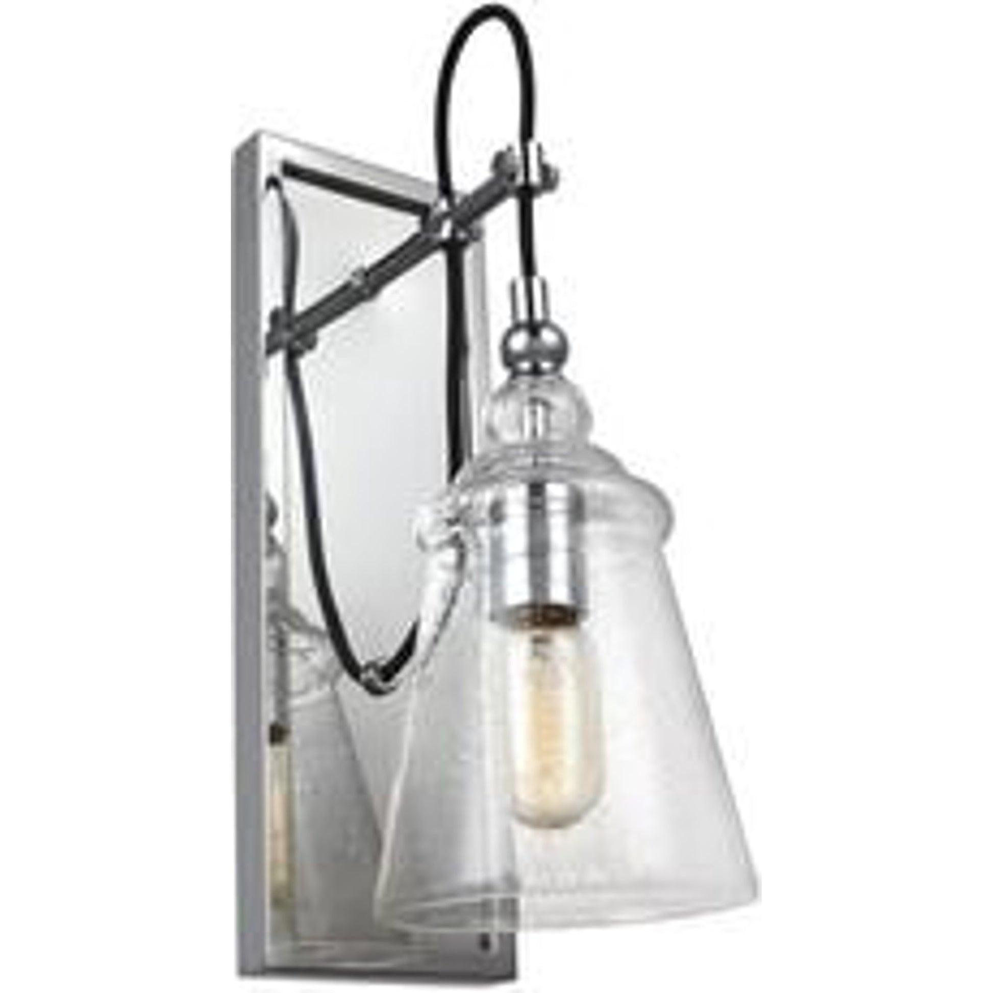 Loras Wall Sconce by Generation Lighting. Made from steel in a modern style.