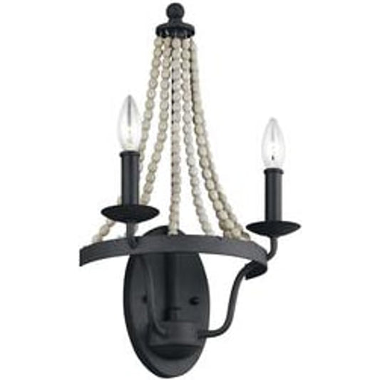 Nori Wall Sconce by Generation Lighting in dark weathered zinc, driftwood gray. Made from steel in a eclectic & global style.