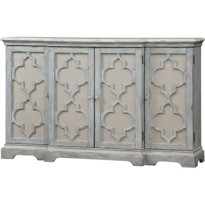 Sophie Cabinet by Uttermost. Made from alm veneer, mdf, linen in a cottage & farmhouse style.
