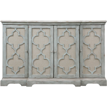 Sophie Cabinet by Uttermost. Made from alm veneer, mdf, linen in a cottage & farmhouse style.