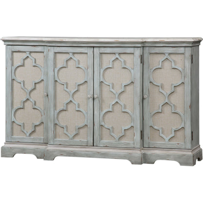 Sophie Cabinet by Uttermost. Made from alm veneer, mdf, linen in a cottage & farmhouse style.
