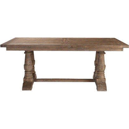 Stratford Dining Table by Uttermost. Made from solid wood in a cottage & farmhouse style.