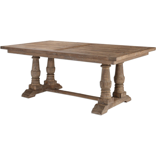 001 S-253055 | Additional Silo | Stratford Dining Table by Uttermost. Made from solid wood in a cottage & farmhouse style.