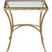 Alayna End Table by Uttermost. Made from metal, tempered glass in a modern style.