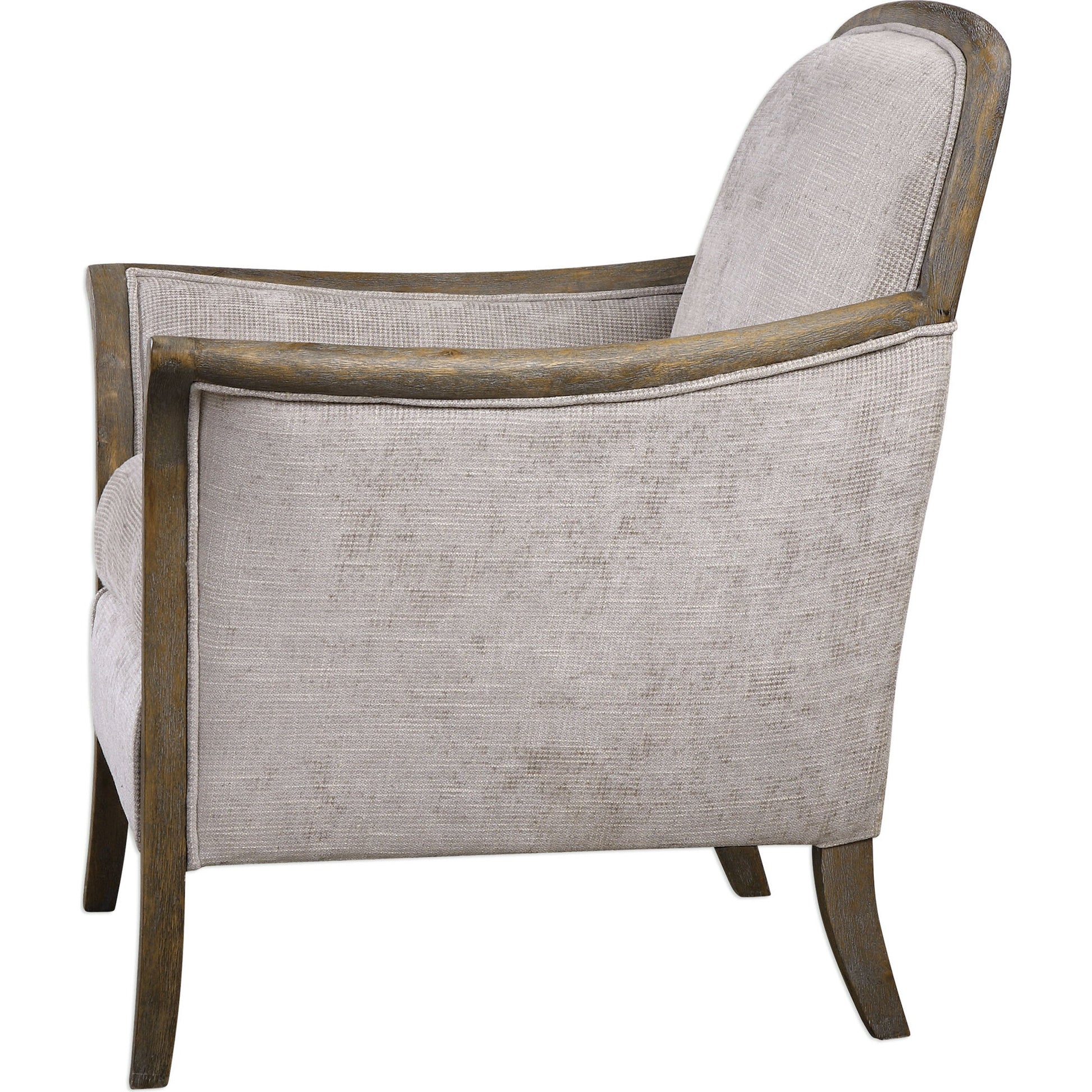 Brittoney Armchair by Uttermost. Made from solid wood, plywood, fabric, foam in a cottage & farmhouse style.