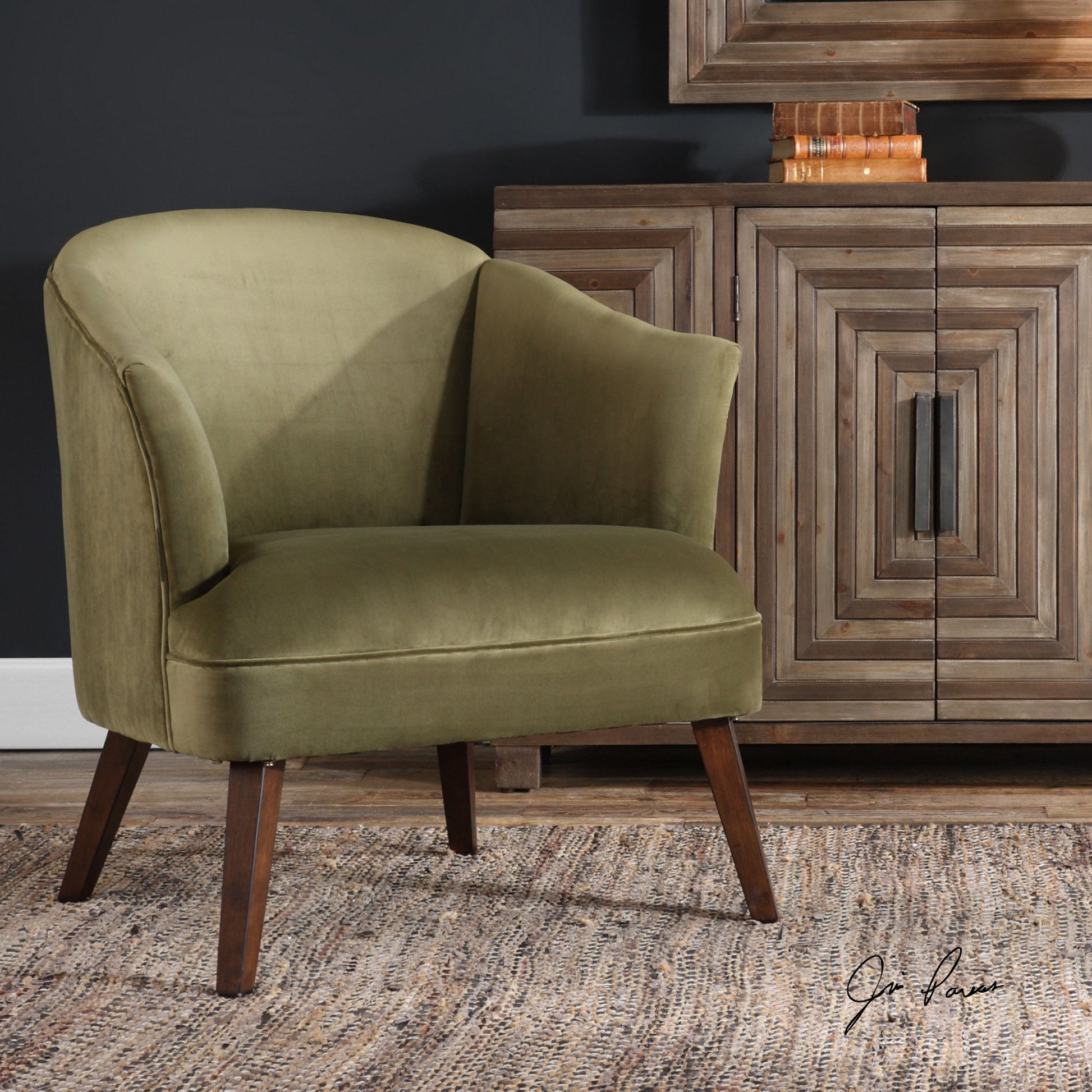 Conroy Chair by Uttermost. Made from birch wood, fabric, foam, plywood in a transitional style.