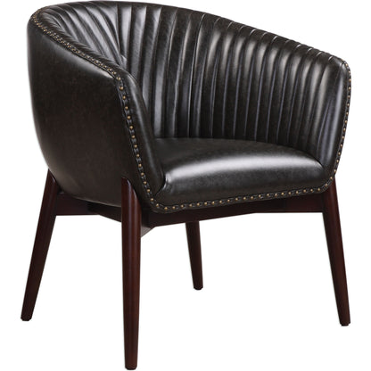 Anders Chenille Accent Chair by Uttermost. Made from fabric, oak wood, foam in a modern style.