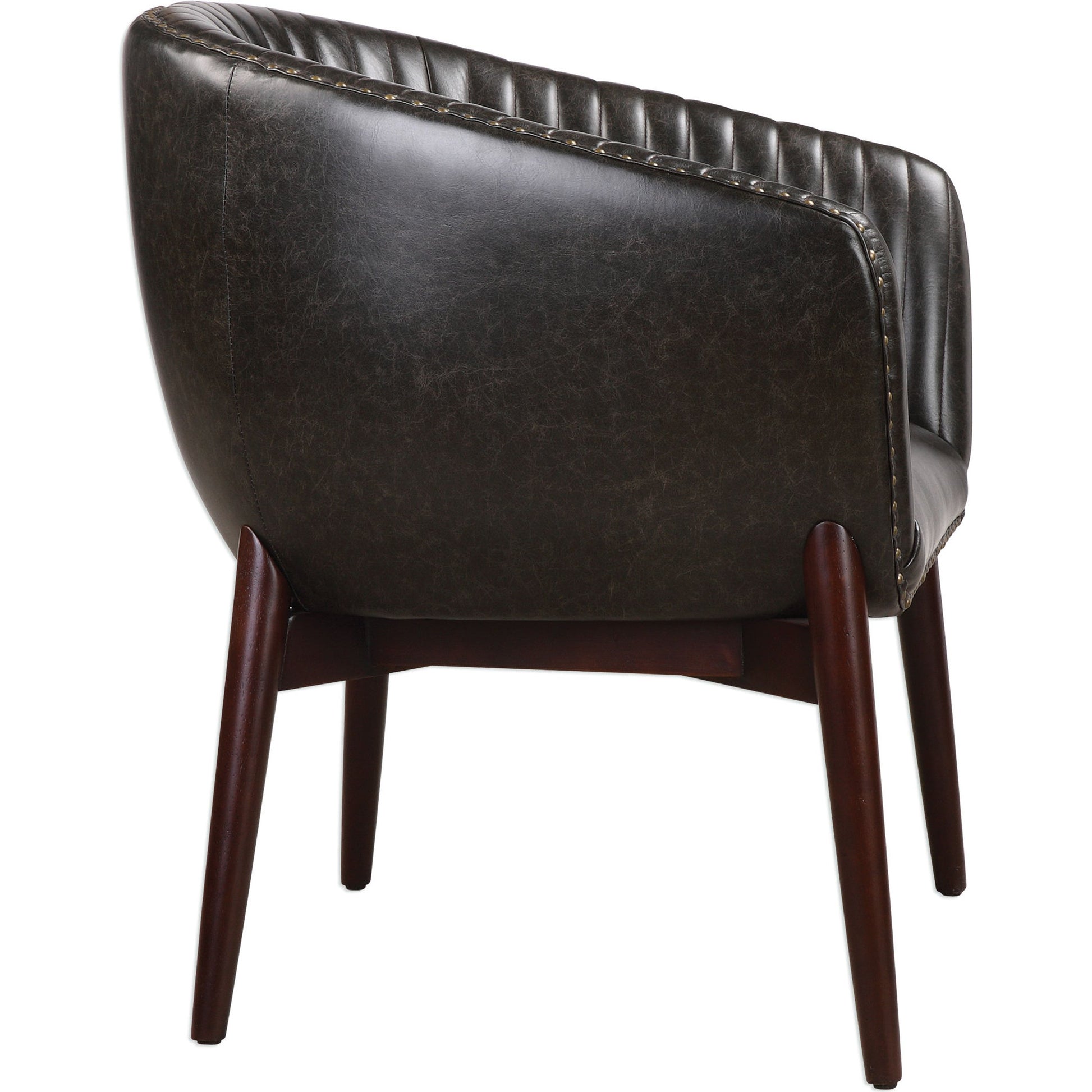 Anders Chenille Accent Chair by Uttermost. Made from fabric, oak wood, foam in a modern style.