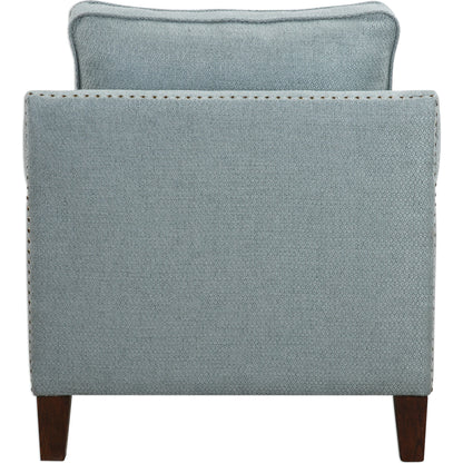 Charlotta Accent Chair by Uttermost. Made from fabric, plywood, oak, foam in a cottage & farmhouse style.