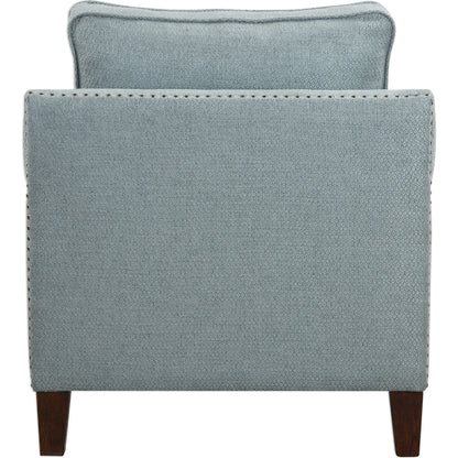 Charlotta Accent Chair by Uttermost. Made from fabric, plywood, oak, foam in a cottage & farmhouse style.