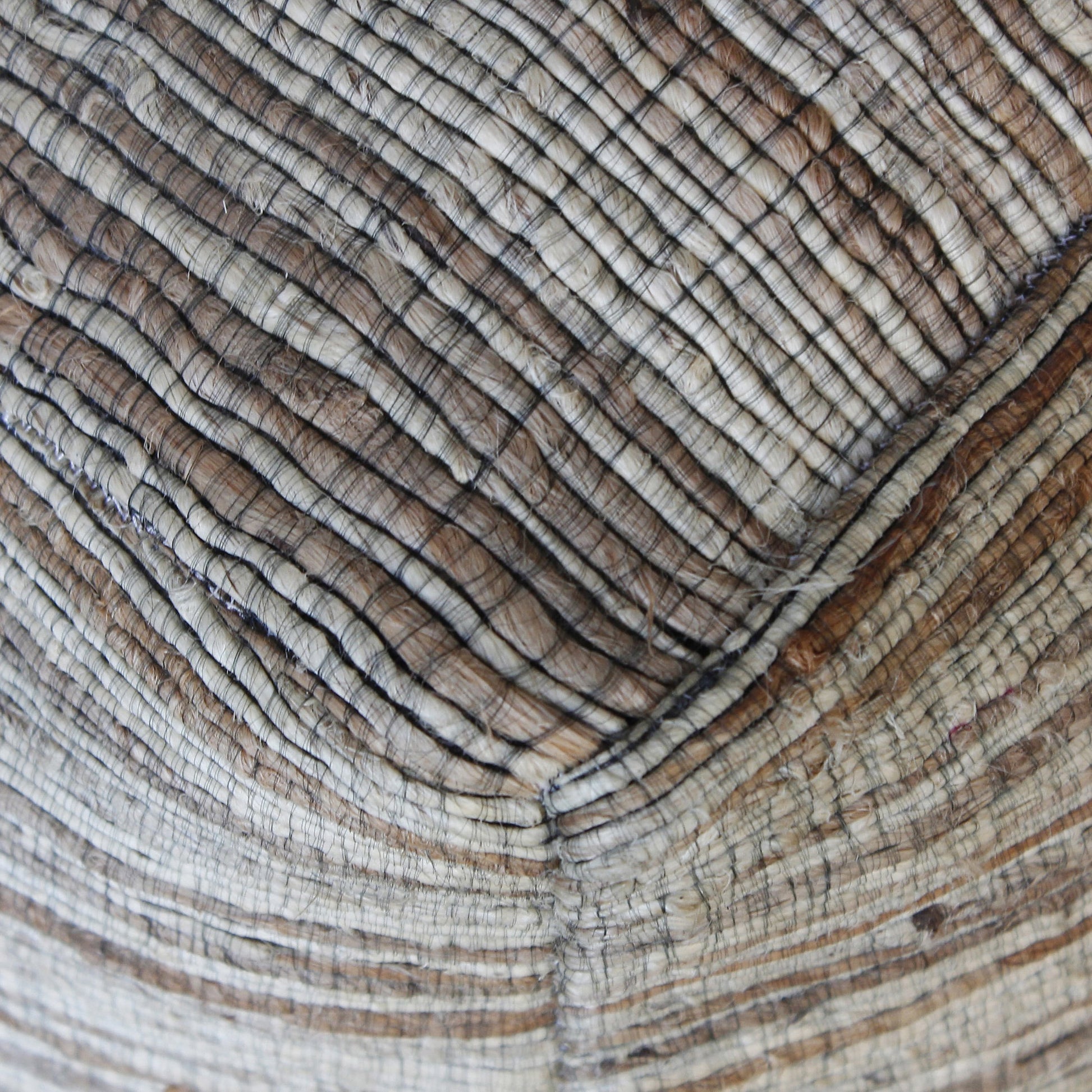 Shiro Pouf by Uttermost. Made from hemp in a modern style.