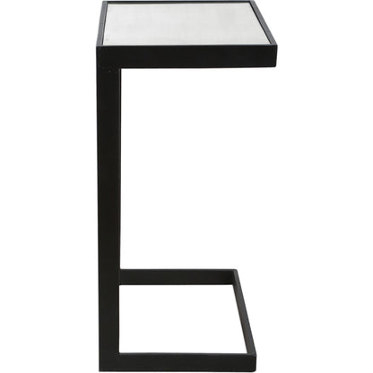 Windell Cantilever Side Table by Uttermost. Made from iron, mirror in a modern style.