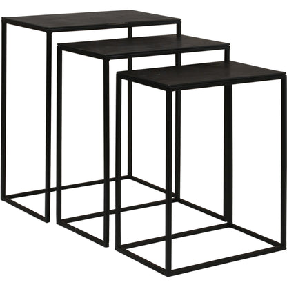 Coreene Iron Nesting Tables (Set of 3) by Uttermost in iron. Made from iron, aluminum in a modern style.