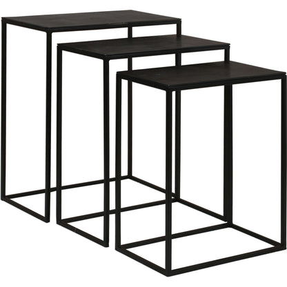 Coreene Iron Nesting Tables (Set of 3) by Uttermost in iron. Made from iron, aluminum in a modern style.