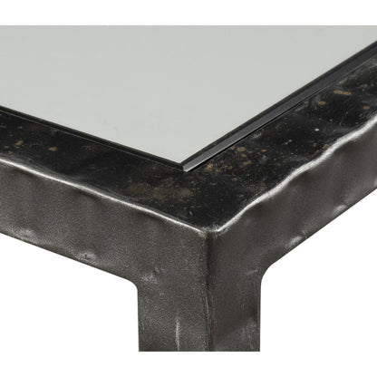Leo Industrial Console Table by Uttermost. Made from iron, glass in a modern style.