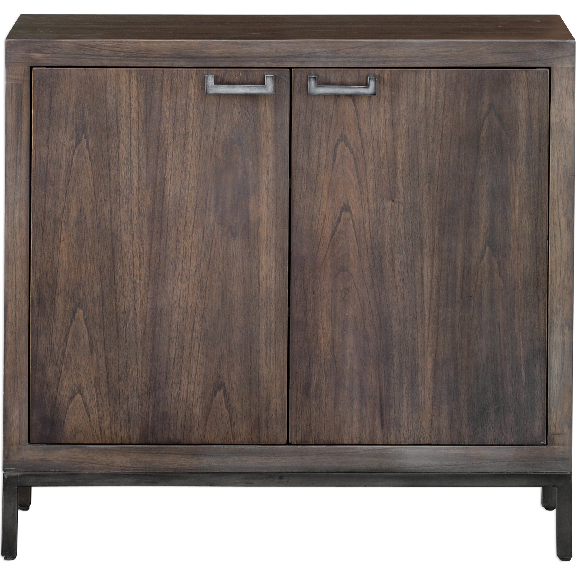 Nadie Light Walnut Console Cabinet by Uttermost in walnut. Made from mango wood with mdf carb phase 2 in a modern style.