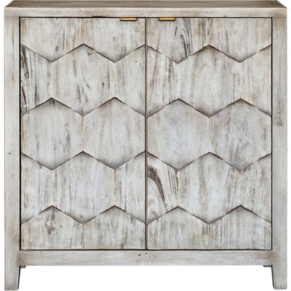 Catori Smoked Ivory Console Cabinet by Uttermost. Made from mdf carb phase 2 with mahogany wood in a eclectic & global style.