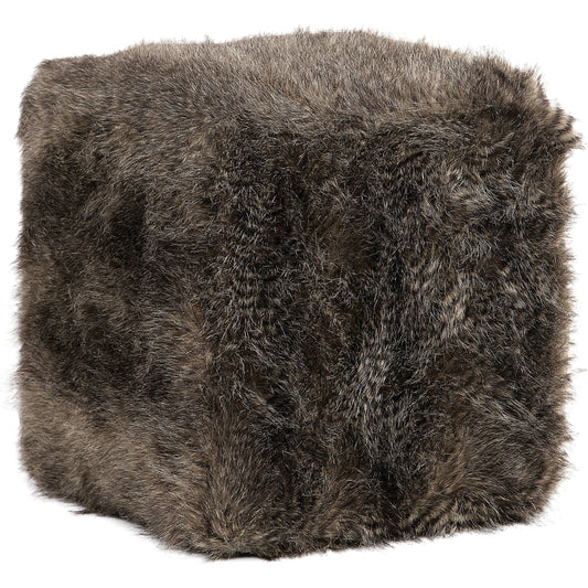 001 S-328949 | Additional Silo | Jayna Fur Ottoman by Uttermost. Made from mdf, faux fur, foam in a modern style.