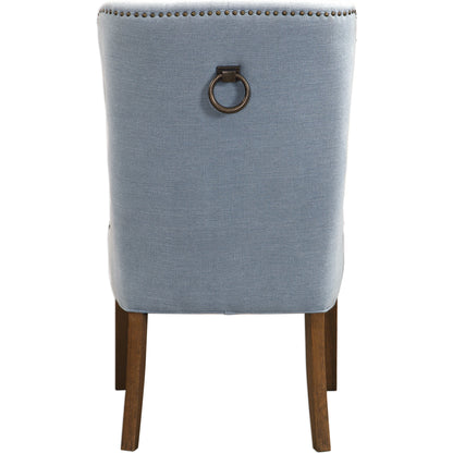 Rioni Tufted Wing Chair by Uttermost. Made from fabric, oak wood, plywood, foam in a traditional style.