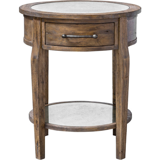 Raelynn Wood Lamp Table by Uttermost. Made from javawood with mdf, plywood carb phase 2 in a traditional style.