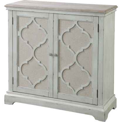 Sophie Cabinet by Uttermost. Made from alm veneer, mdf, linen in a cottage & farmhouse style.