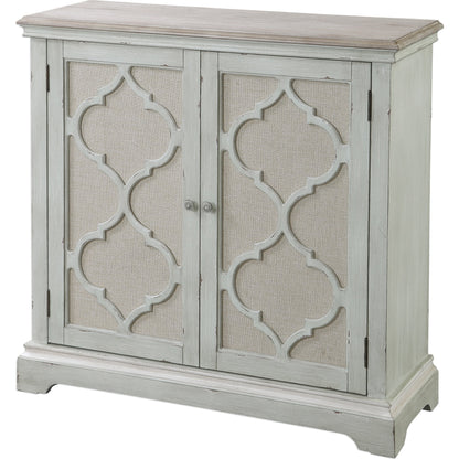 Sophie Cabinet by Uttermost. Made from alm veneer, mdf, linen in a cottage & farmhouse style.