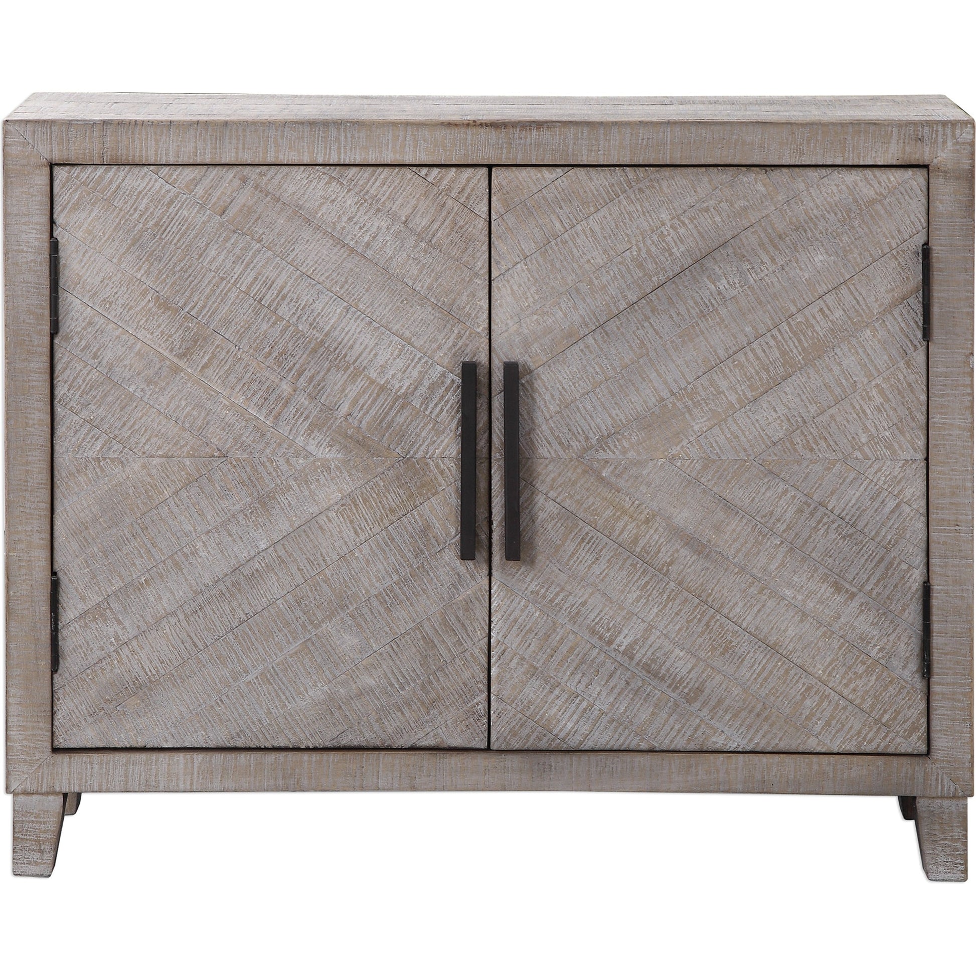 Adalind White Washed Accent Cabinet by Uttermost in white. Made from fir wood, iron, mdf in a modern style.