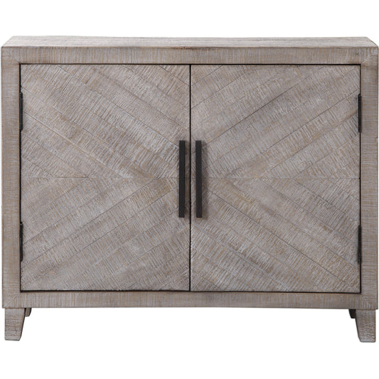 Adalind White Washed Accent Cabinet by Uttermost in white. Made from fir wood, iron, mdf in a modern style.