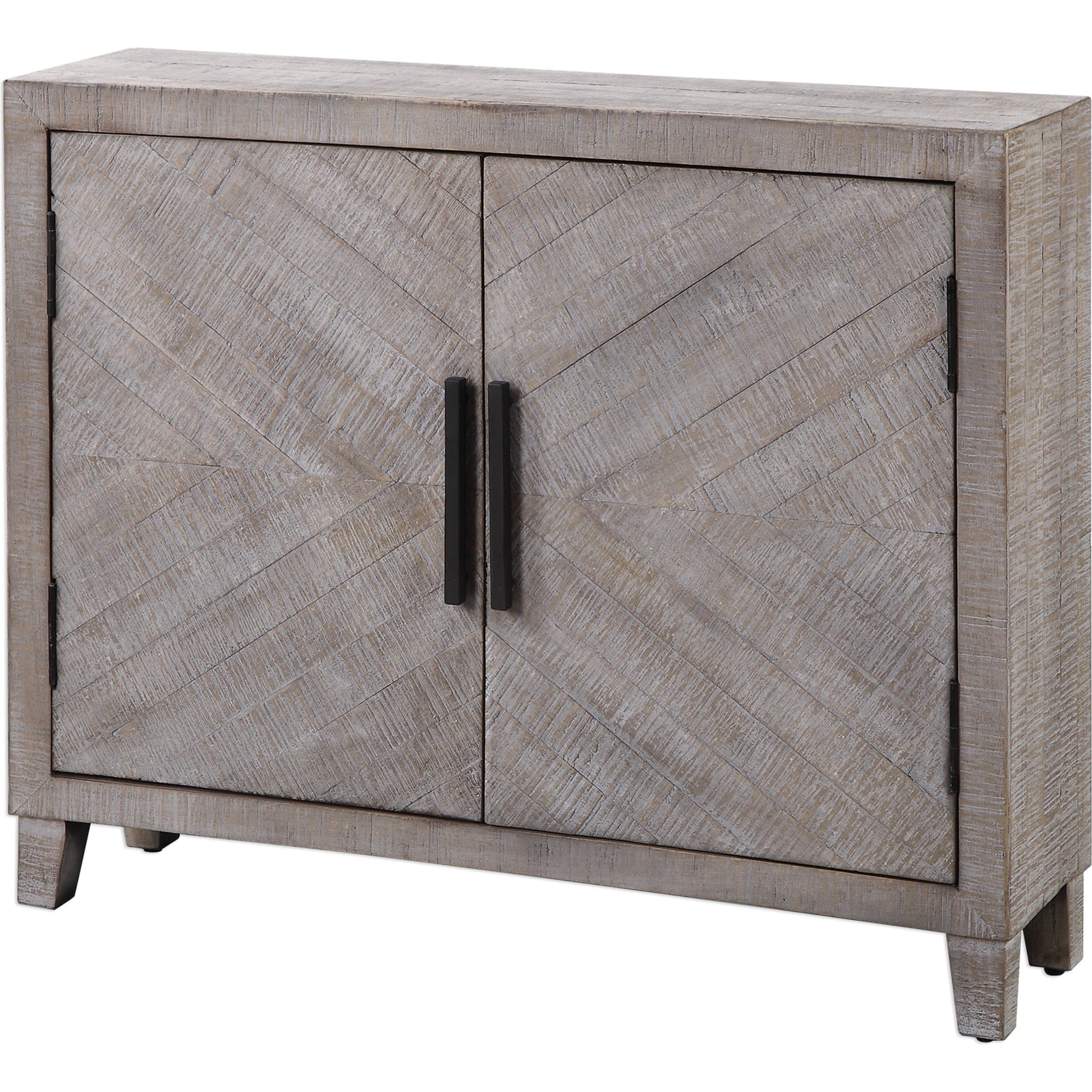 Adalind White Washed Accent Cabinet by Uttermost in white. Made from fir wood, iron, mdf in a modern style.