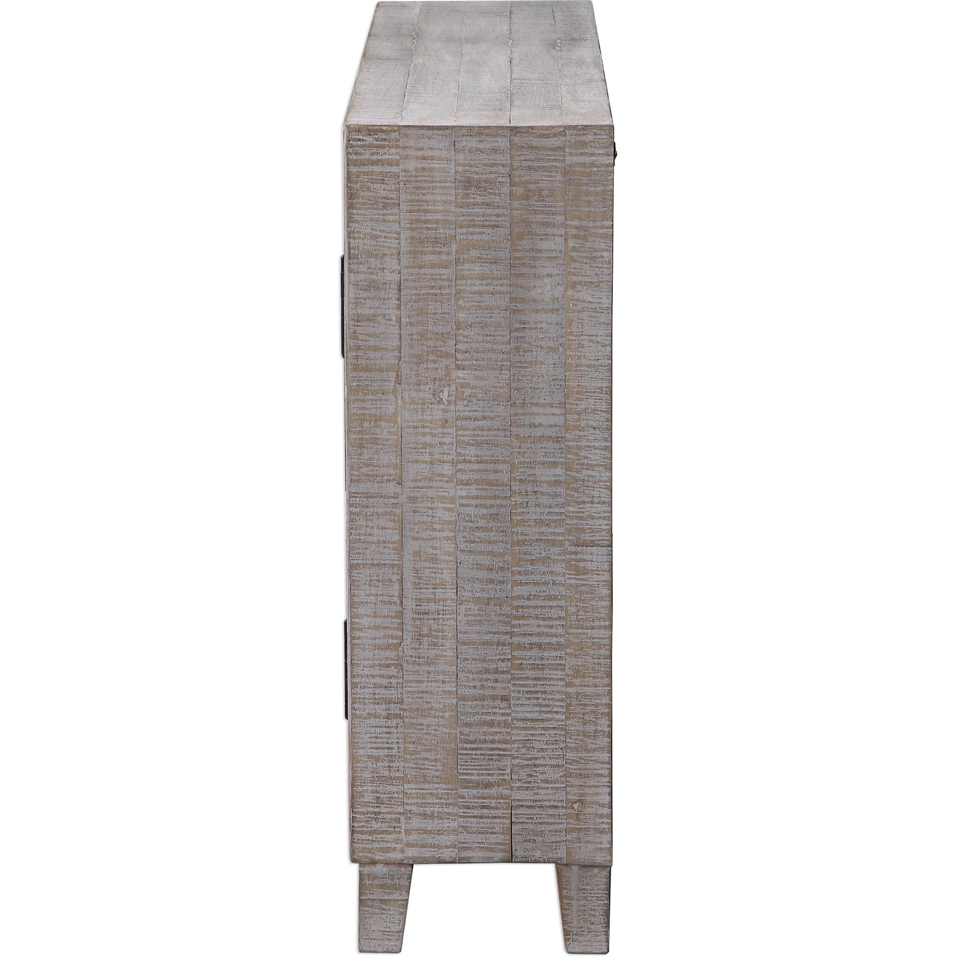 Adalind White Washed Accent Cabinet by Uttermost in white. Made from fir wood, iron, mdf in a modern style.