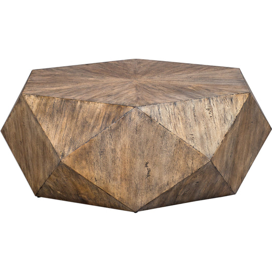 Volker Honey Coffee Table by Uttermost. Made from mdf carb phase 2 with javawood in a modern style.