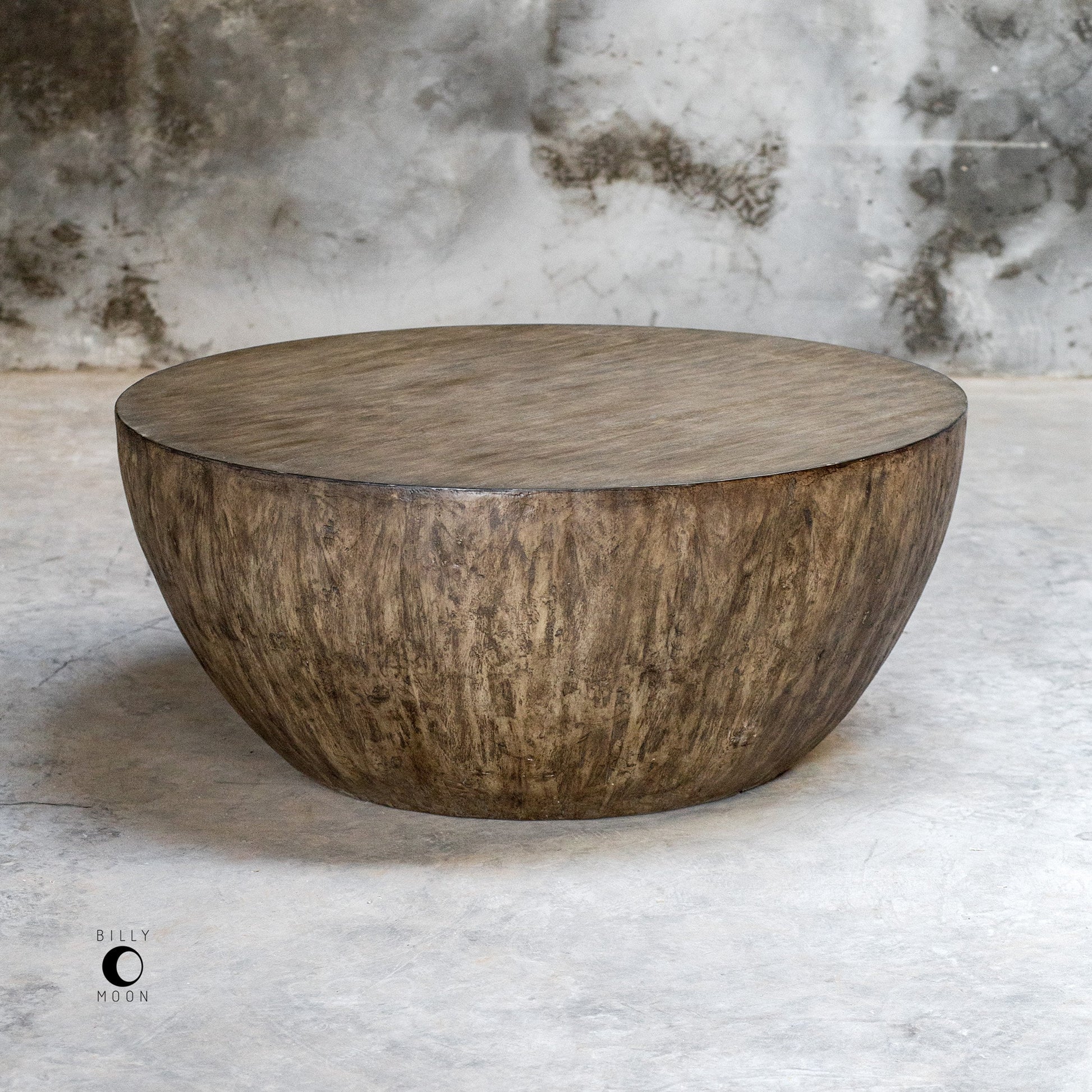 Lark Round Wood Coffee Table by Uttermost. Made from mdf carb phase 2 with javawood, resin in a eclectic & global style.